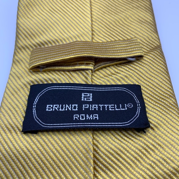 Bruno Pirttelli Roma gold men’s tie - Picture 3 of 7